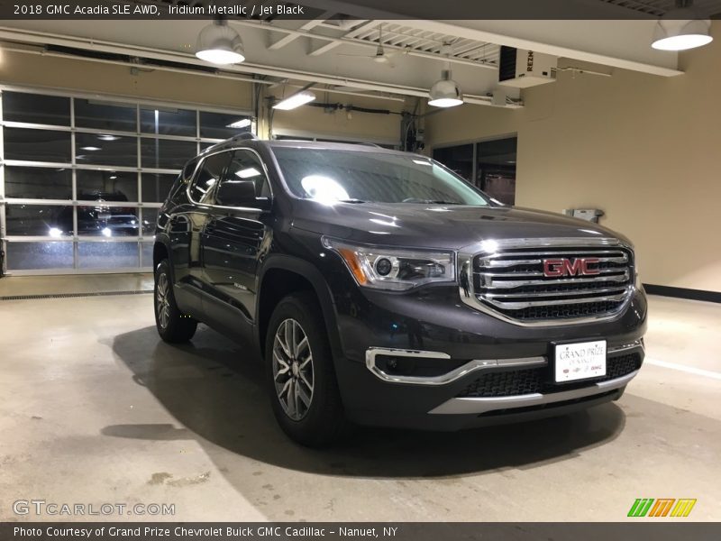 Iridium Metallic / Jet Black 2018 GMC Acadia SLE AWD