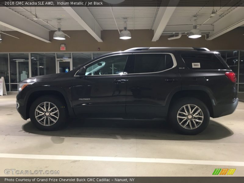 Iridium Metallic / Jet Black 2018 GMC Acadia SLE AWD