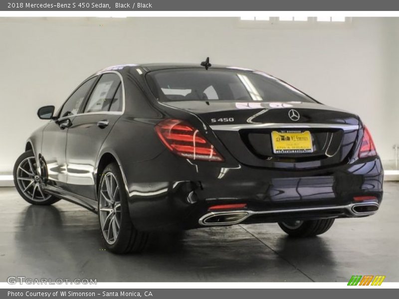 Black / Black 2018 Mercedes-Benz S 450 Sedan