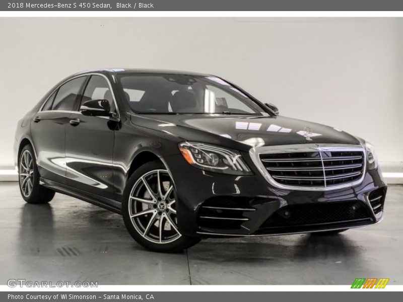 Black / Black 2018 Mercedes-Benz S 450 Sedan