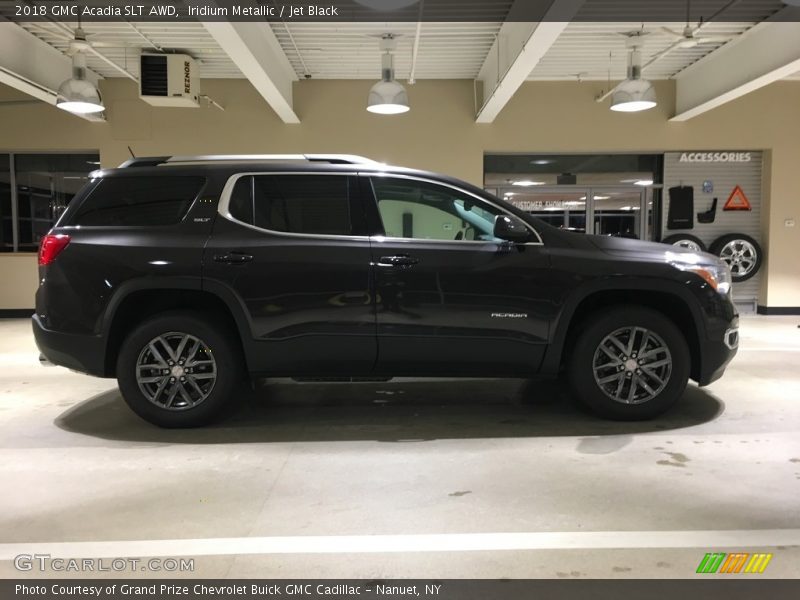 Iridium Metallic / Jet Black 2018 GMC Acadia SLT AWD
