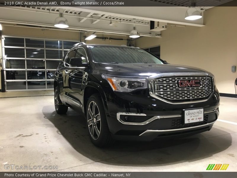 Ebony Twilight Metallic / Cocoa/Shale 2018 GMC Acadia Denali AWD