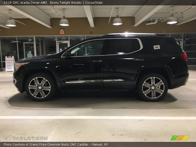 Ebony Twilight Metallic / Cocoa/Shale 2018 GMC Acadia Denali AWD