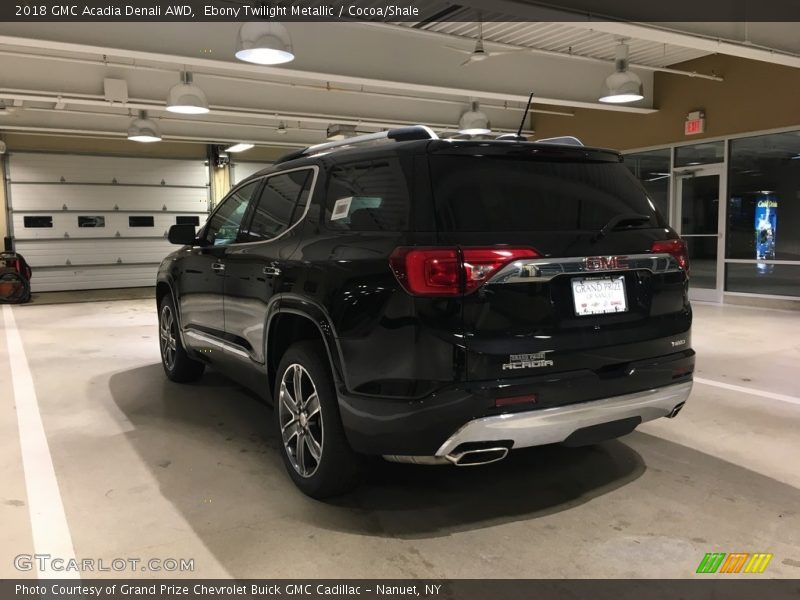 Ebony Twilight Metallic / Cocoa/Shale 2018 GMC Acadia Denali AWD