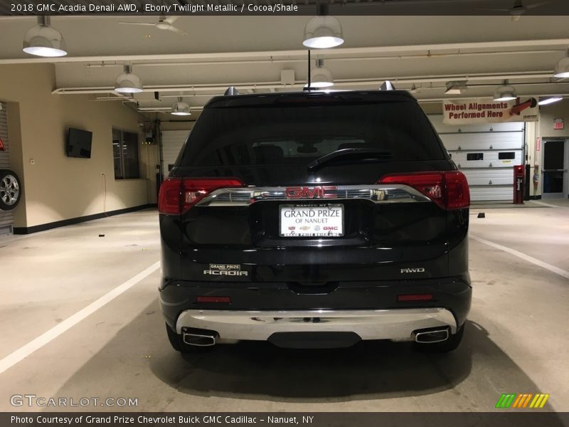 Ebony Twilight Metallic / Cocoa/Shale 2018 GMC Acadia Denali AWD