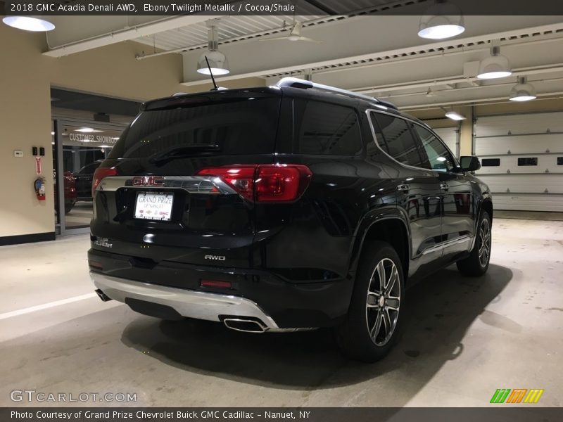 Ebony Twilight Metallic / Cocoa/Shale 2018 GMC Acadia Denali AWD