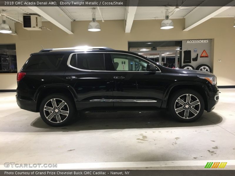 Ebony Twilight Metallic / Cocoa/Shale 2018 GMC Acadia Denali AWD