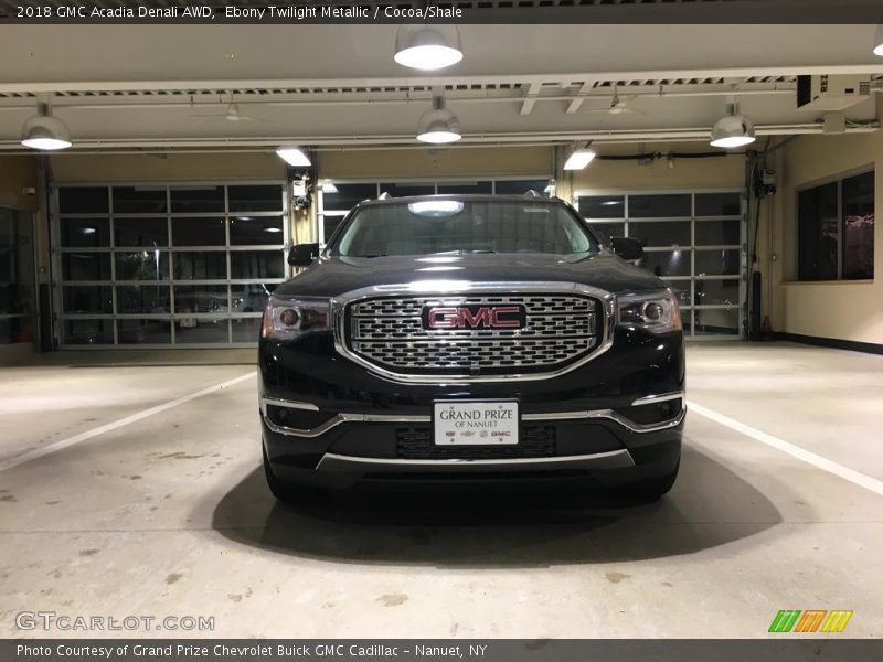 Ebony Twilight Metallic / Cocoa/Shale 2018 GMC Acadia Denali AWD