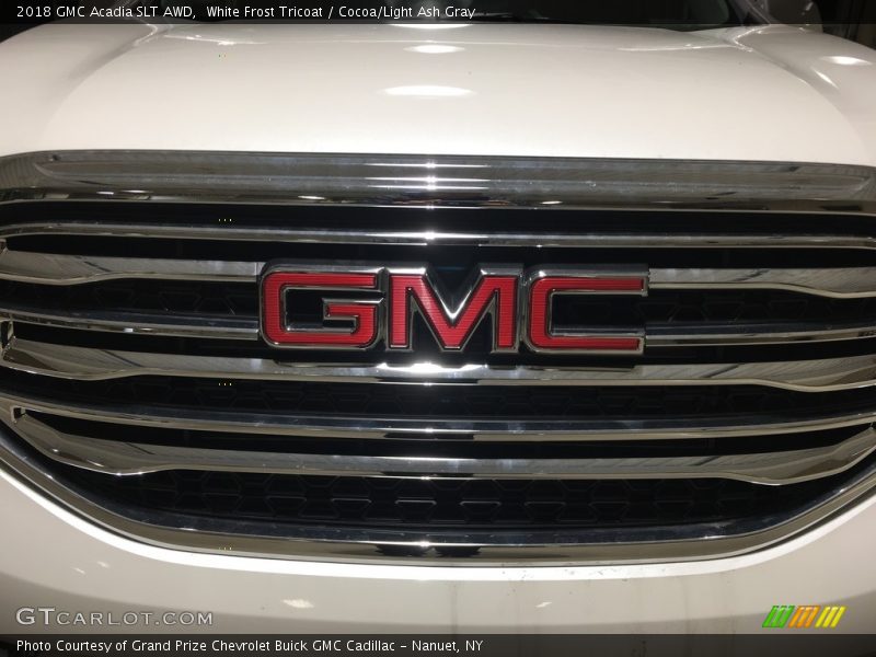 White Frost Tricoat / Cocoa/Light Ash Gray 2018 GMC Acadia SLT AWD