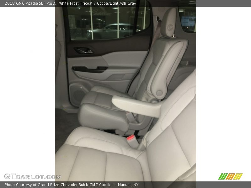 White Frost Tricoat / Cocoa/Light Ash Gray 2018 GMC Acadia SLT AWD