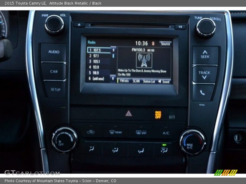 Attitude Black Metallic / Black 2015 Toyota Camry LE