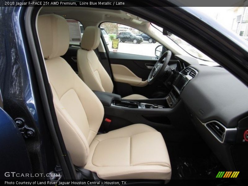 Loire Blue Metallic / Latte 2018 Jaguar F-PACE 25t AWD Premium