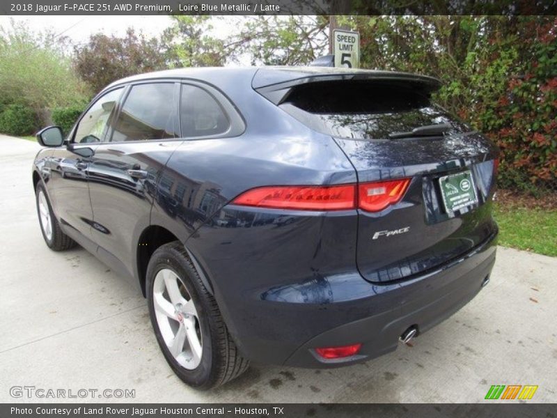 Loire Blue Metallic / Latte 2018 Jaguar F-PACE 25t AWD Premium