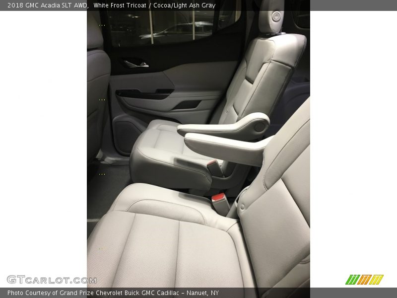White Frost Tricoat / Cocoa/Light Ash Gray 2018 GMC Acadia SLT AWD