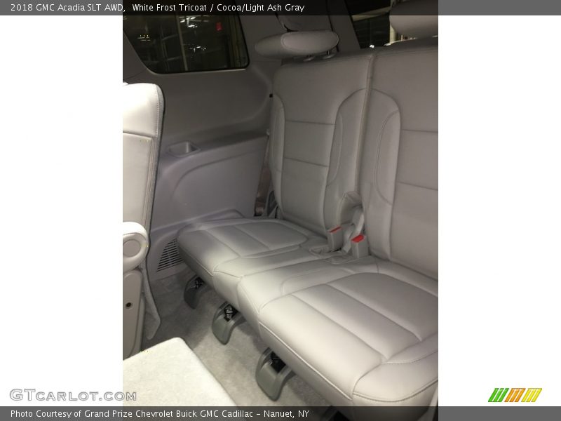White Frost Tricoat / Cocoa/Light Ash Gray 2018 GMC Acadia SLT AWD