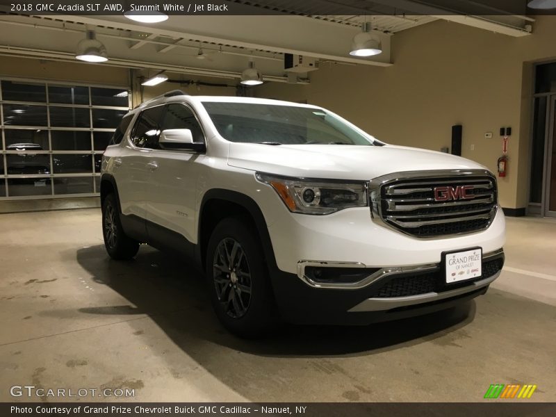 Summit White / Jet Black 2018 GMC Acadia SLT AWD