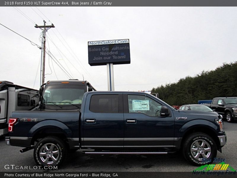 Blue Jeans / Earth Gray 2018 Ford F150 XLT SuperCrew 4x4