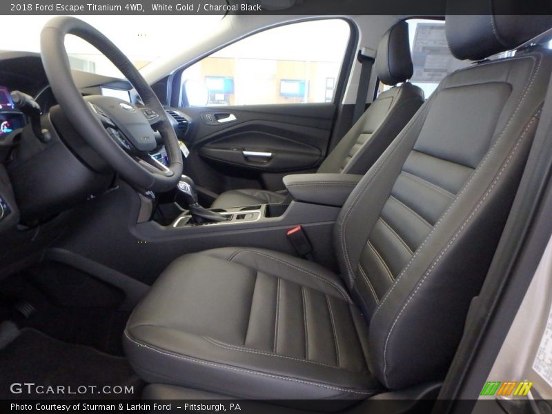 White Gold / Charcoal Black 2018 Ford Escape Titanium 4WD