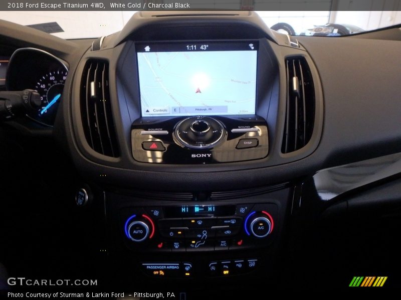 White Gold / Charcoal Black 2018 Ford Escape Titanium 4WD