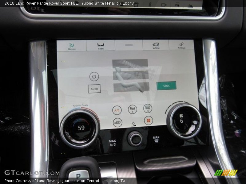 Controls of 2018 Range Rover Sport HSE