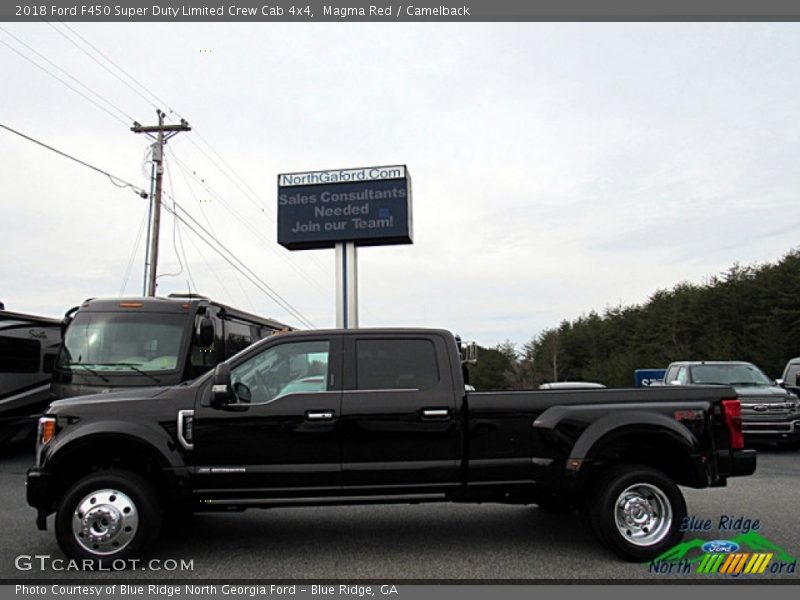 Magma Red / Camelback 2018 Ford F450 Super Duty Limited Crew Cab 4x4