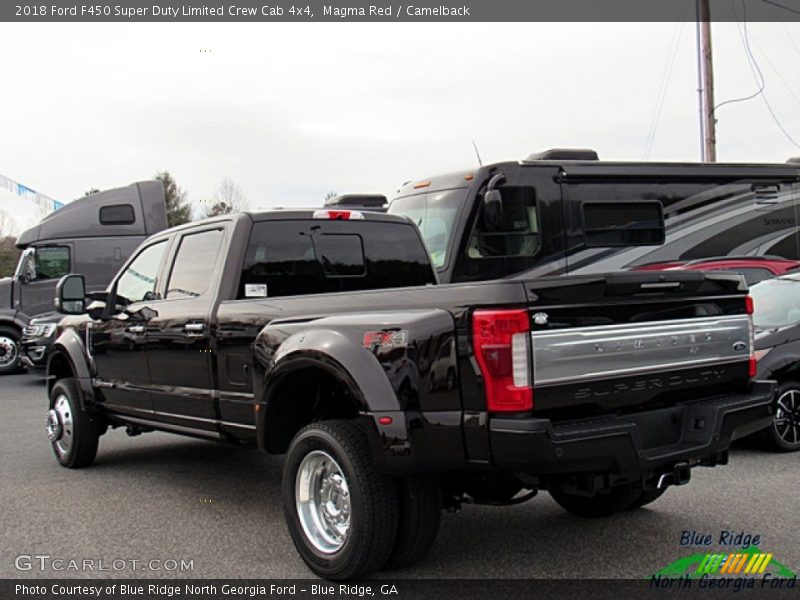 Magma Red / Camelback 2018 Ford F450 Super Duty Limited Crew Cab 4x4