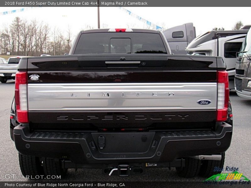 Magma Red / Camelback 2018 Ford F450 Super Duty Limited Crew Cab 4x4