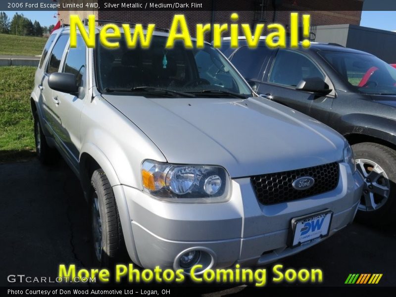 Silver Metallic / Medium/Dark Flint 2006 Ford Escape Limited 4WD