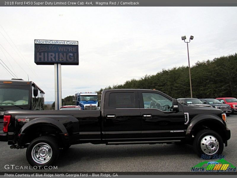 Magma Red / Camelback 2018 Ford F450 Super Duty Limited Crew Cab 4x4