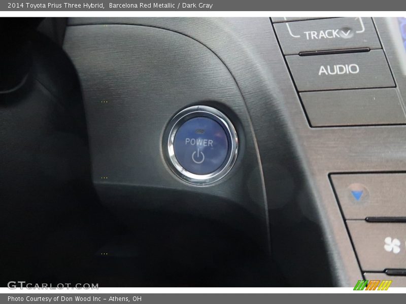 Barcelona Red Metallic / Dark Gray 2014 Toyota Prius Three Hybrid