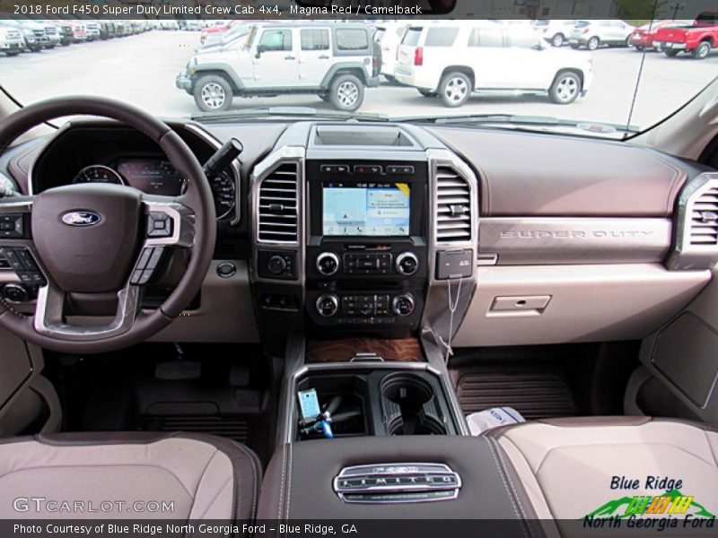 Magma Red / Camelback 2018 Ford F450 Super Duty Limited Crew Cab 4x4