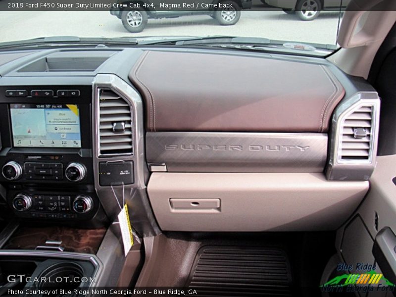 Magma Red / Camelback 2018 Ford F450 Super Duty Limited Crew Cab 4x4