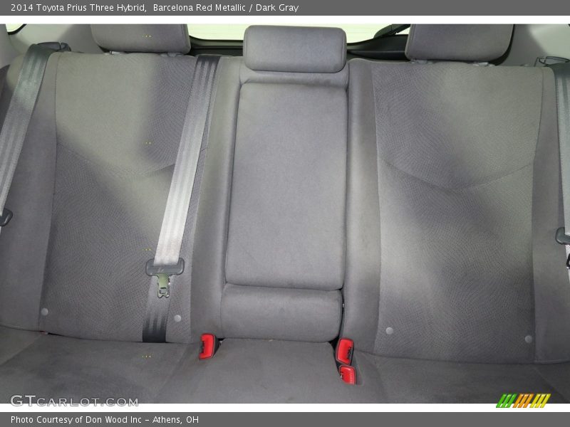Barcelona Red Metallic / Dark Gray 2014 Toyota Prius Three Hybrid