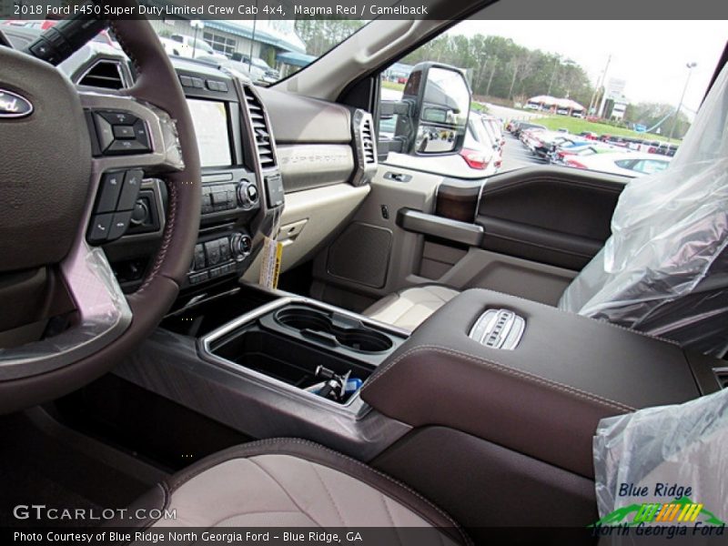 Magma Red / Camelback 2018 Ford F450 Super Duty Limited Crew Cab 4x4