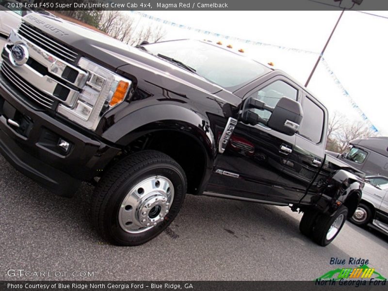 Magma Red / Camelback 2018 Ford F450 Super Duty Limited Crew Cab 4x4