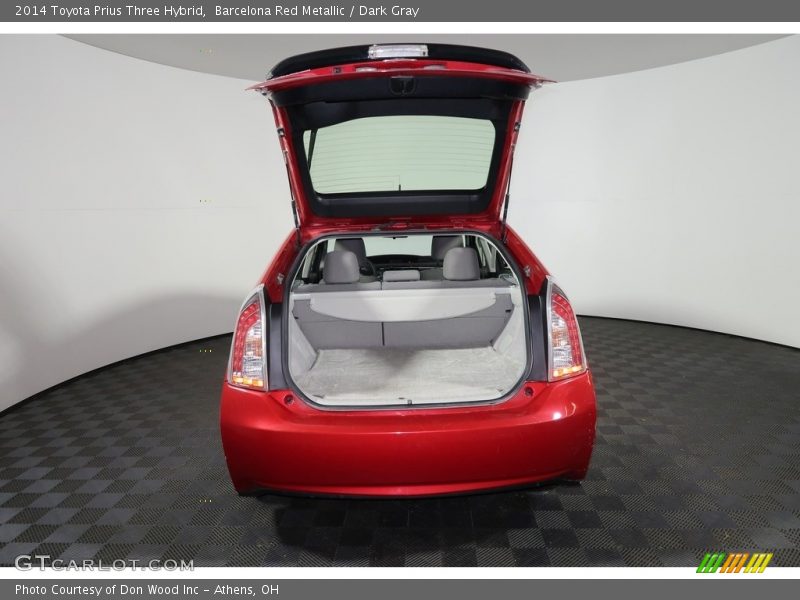 Barcelona Red Metallic / Dark Gray 2014 Toyota Prius Three Hybrid