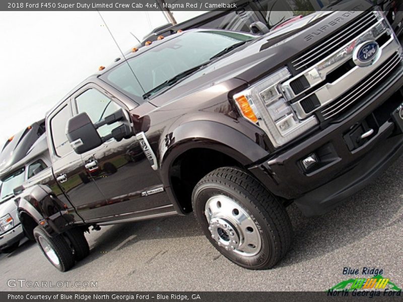 Magma Red / Camelback 2018 Ford F450 Super Duty Limited Crew Cab 4x4