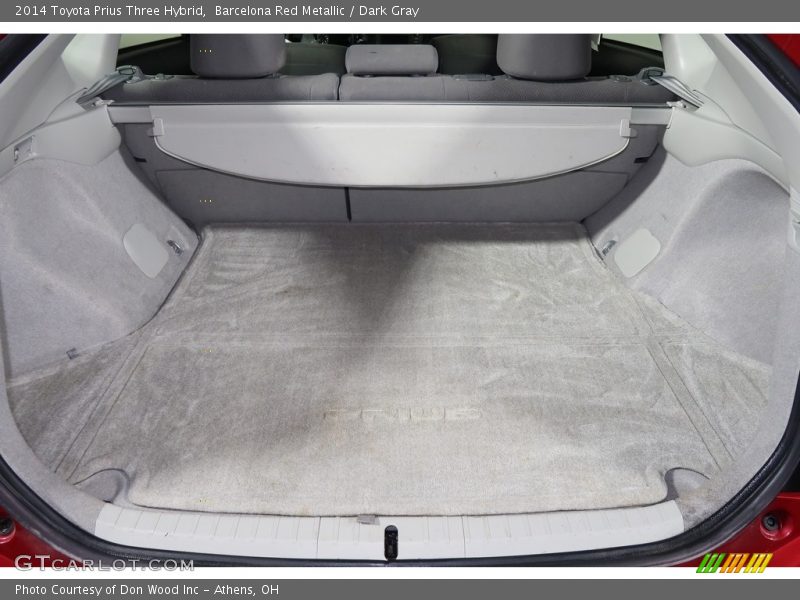 Barcelona Red Metallic / Dark Gray 2014 Toyota Prius Three Hybrid