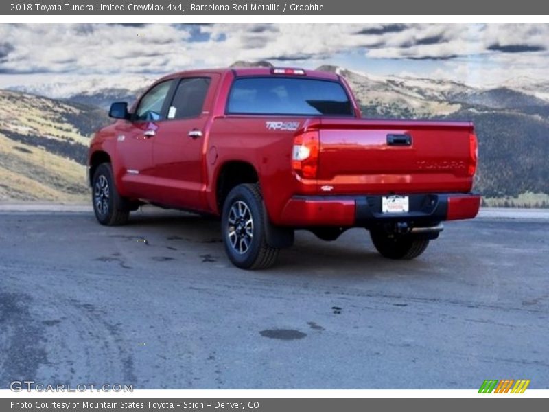 Barcelona Red Metallic / Graphite 2018 Toyota Tundra Limited CrewMax 4x4