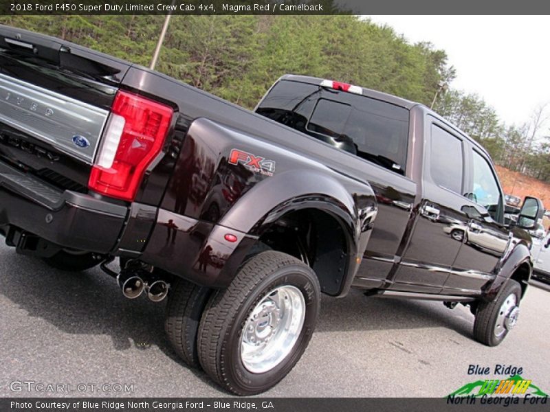Magma Red / Camelback 2018 Ford F450 Super Duty Limited Crew Cab 4x4