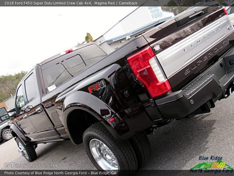 Magma Red / Camelback 2018 Ford F450 Super Duty Limited Crew Cab 4x4