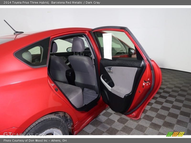 Barcelona Red Metallic / Dark Gray 2014 Toyota Prius Three Hybrid