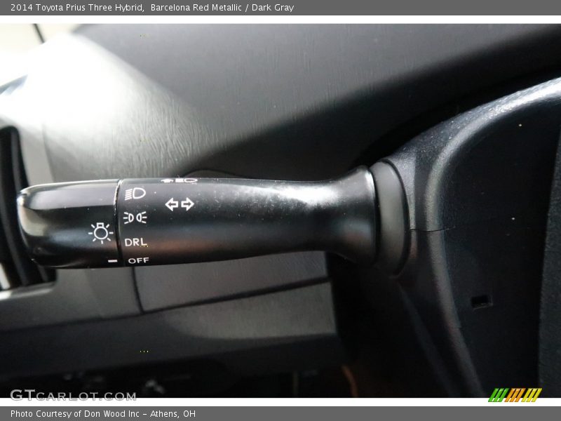 Barcelona Red Metallic / Dark Gray 2014 Toyota Prius Three Hybrid