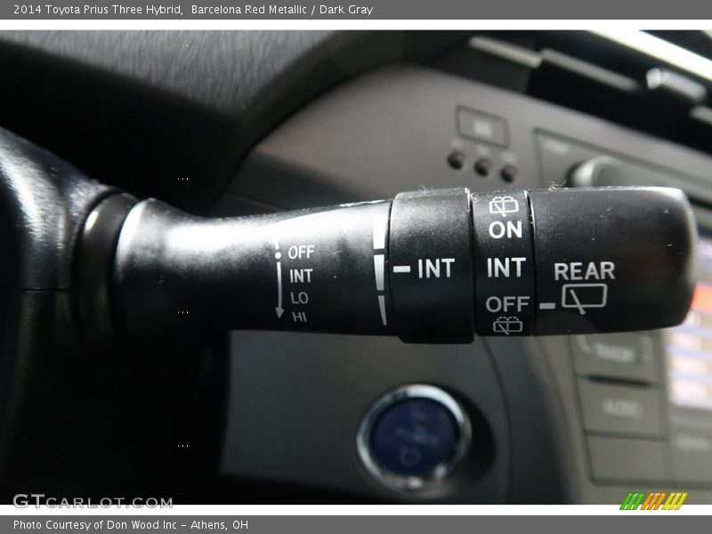 Barcelona Red Metallic / Dark Gray 2014 Toyota Prius Three Hybrid