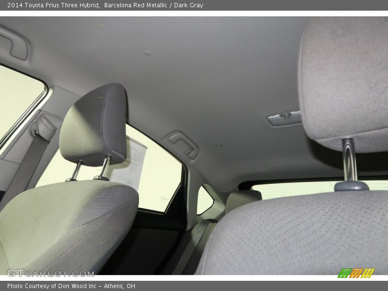 Barcelona Red Metallic / Dark Gray 2014 Toyota Prius Three Hybrid