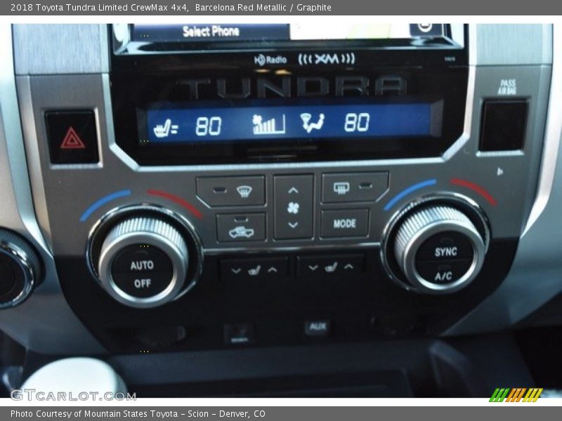 Barcelona Red Metallic / Graphite 2018 Toyota Tundra Limited CrewMax 4x4