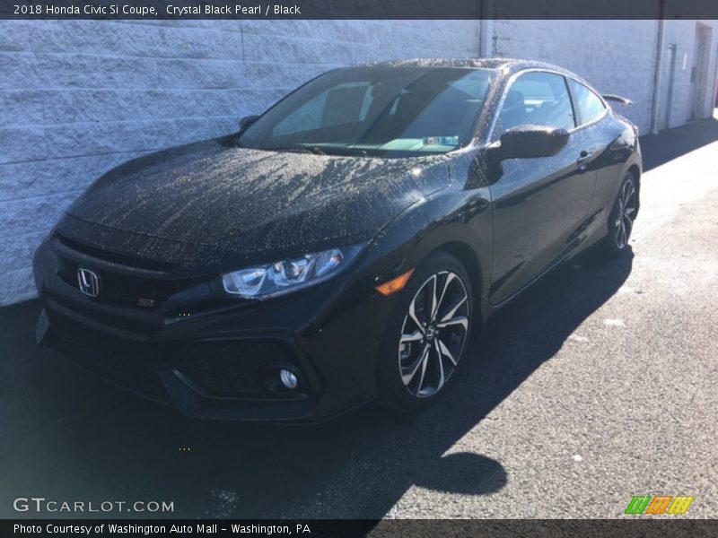 Crystal Black Pearl / Black 2018 Honda Civic Si Coupe