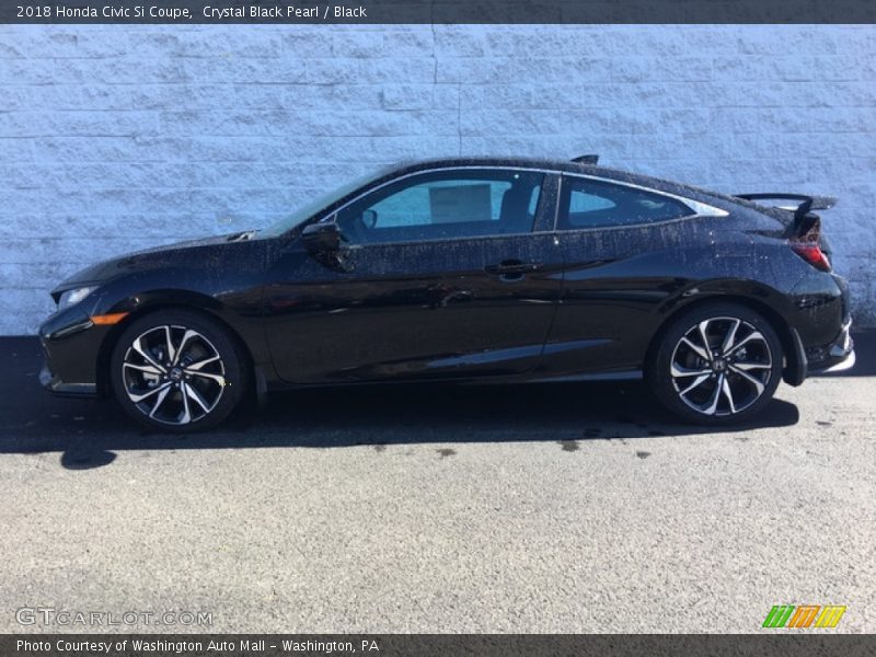 Crystal Black Pearl / Black 2018 Honda Civic Si Coupe