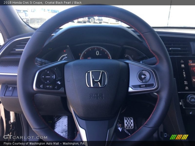 Crystal Black Pearl / Black 2018 Honda Civic Si Coupe