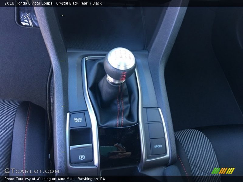 Crystal Black Pearl / Black 2018 Honda Civic Si Coupe